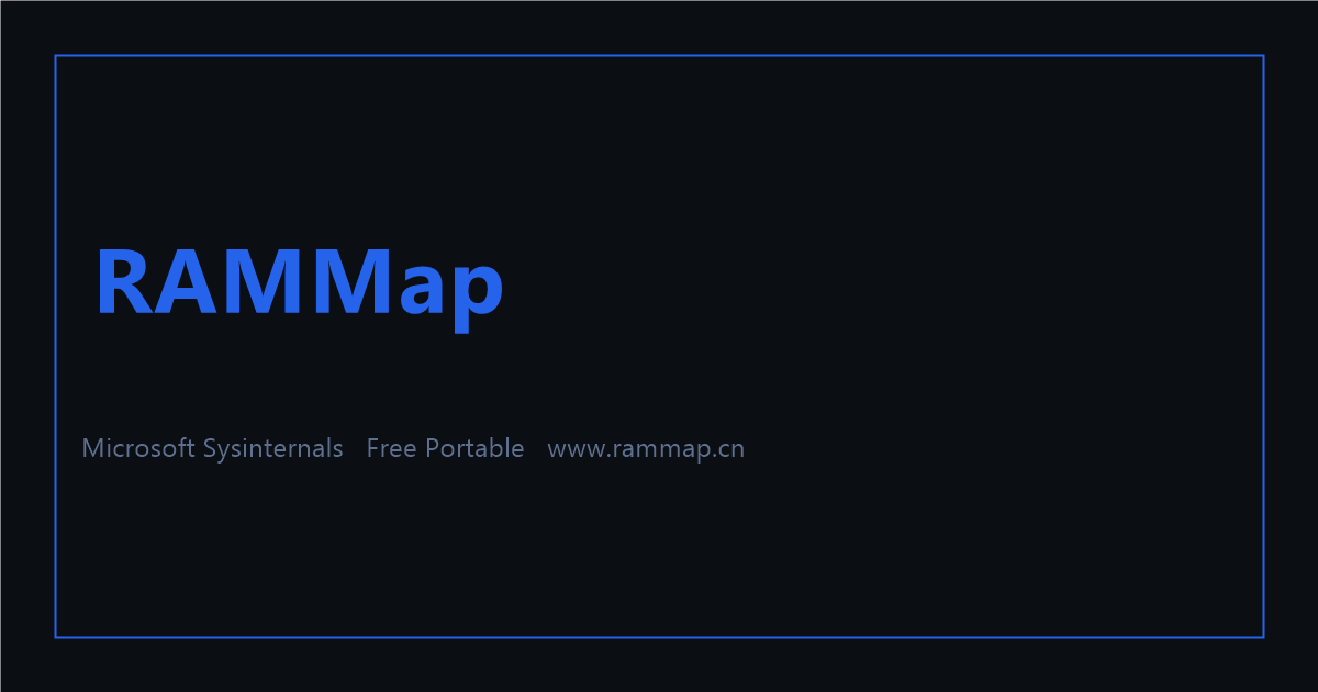 RAMMap内存分析界面截图